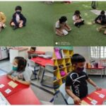 Students of Sr. KG learnt numbers through fun filled activities inside and outside classroom.