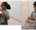 Learners of Stage 3 presented the products made from waste materials available at home.