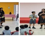 Grades I-III were treated to a story-telling session by Ms. Jaskirat Kaur.
