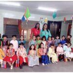 Our Jr. KG children made their kites to celebrate Makar Sankranti, which is a popular festival celebrated across the country with different names and customs.