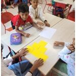 23rd Decomber,2022 : Students of Grade III explored the concept of the area through a hands-on project.