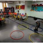 Jr.KG. students were introduced to the circle shapes through exciting objects and activities.