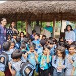 8th August,2023 – Children of Sr. KG went to a farm to extend their understanding and learning.