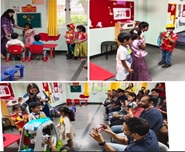 4th August,2023 – Children of Sr. KG came dressed as the real life superheroes for the first Exit point of the unit “My Superhero” .