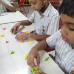11th October,2023 : Grade II students embarked on an exciting learning journey, delving into the world of plane shapes through a hands-on activity involving ranganometry.