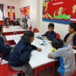 4th January,2024-New Year Card Making Extravaganza- Grade III children engaged in a delightful and creative activity of making New Year greeting cards for their friends.