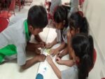 8th April,2024 : Grade III children did a number formation activity with the help of number cards.